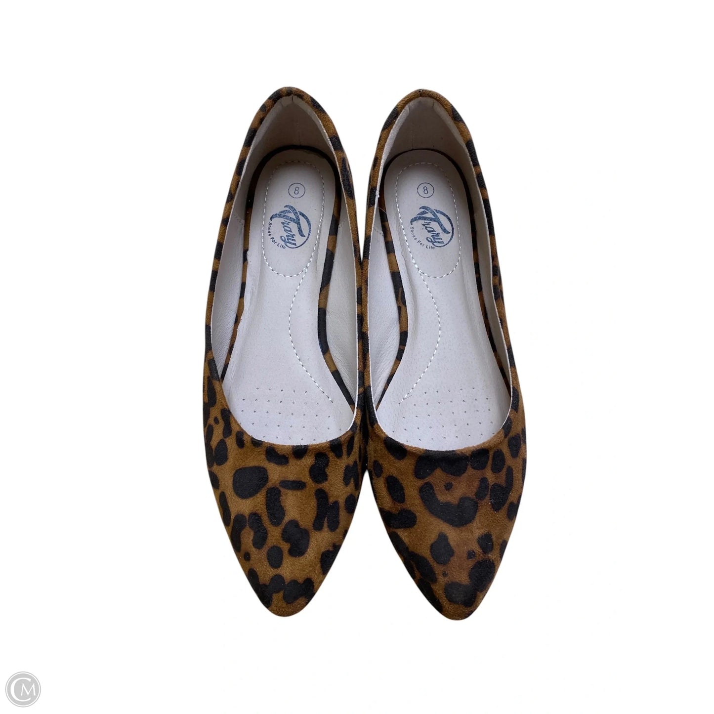 Shoes Flats By Clothes Mentor In Animal Print, Size: 8
