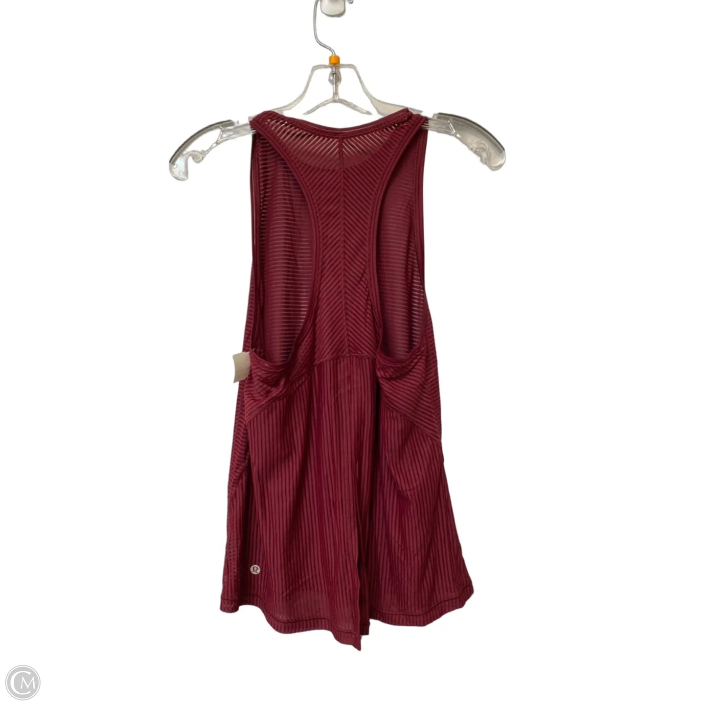 Athletic Tank Top By Lululemon In Maroon, Size: S