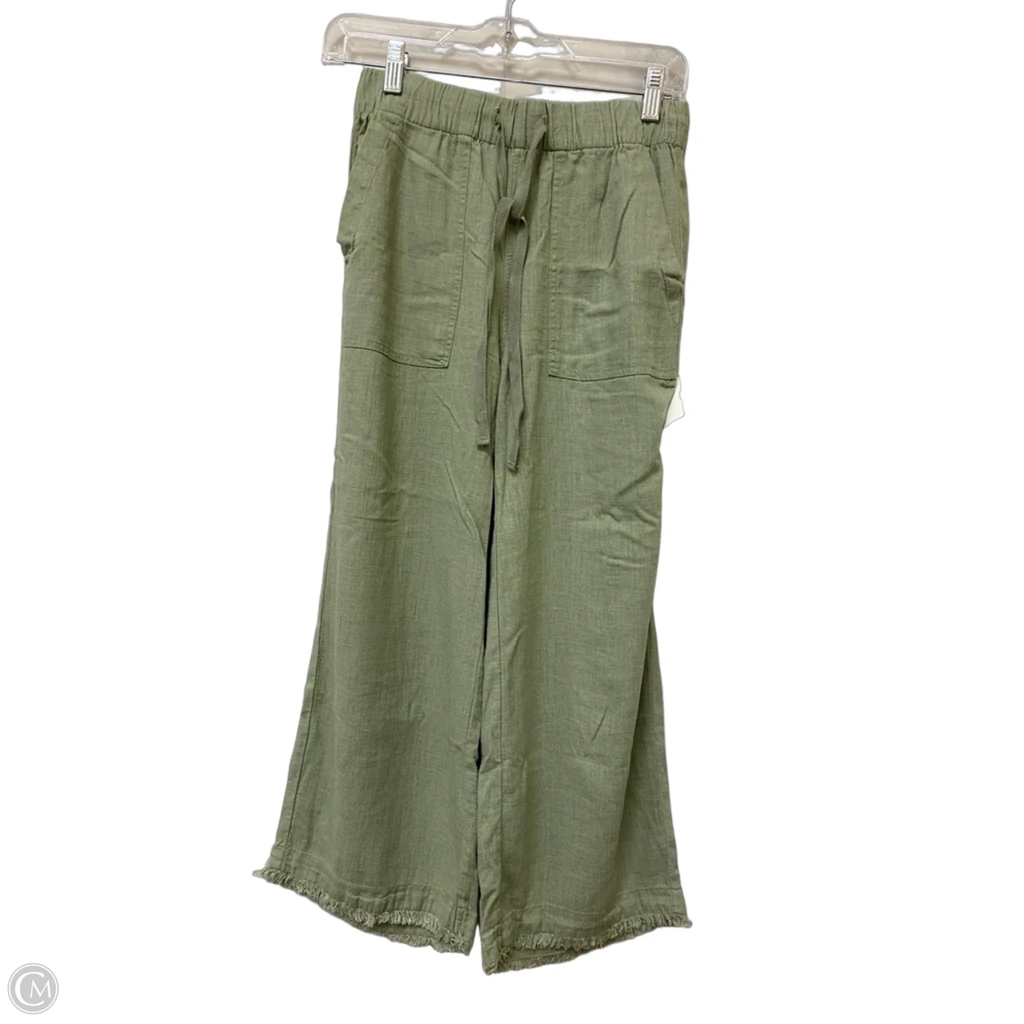 Pants Linen By Thread And Supply In Green, Size: Xxs