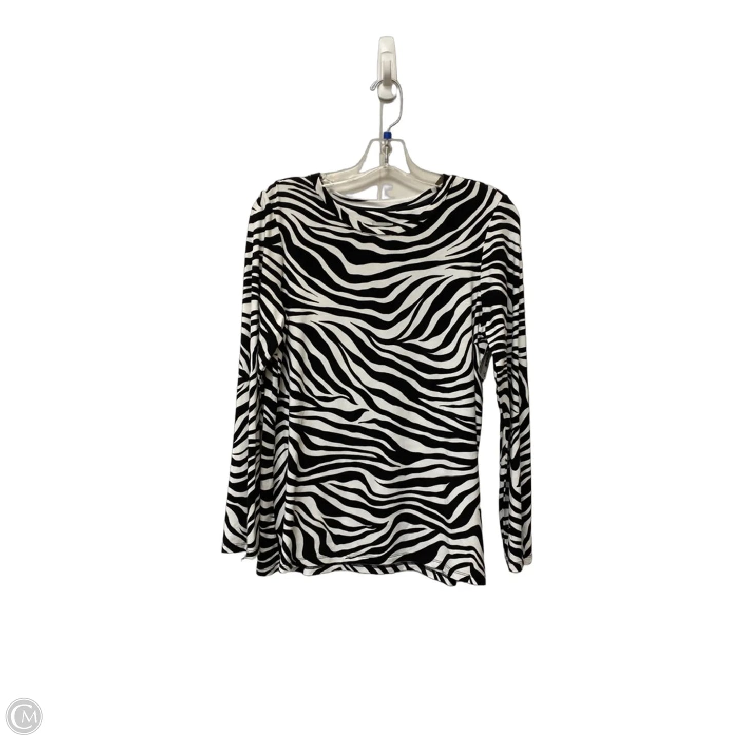 Top Long Sleeve By Chicos In Animal Print, Size: M