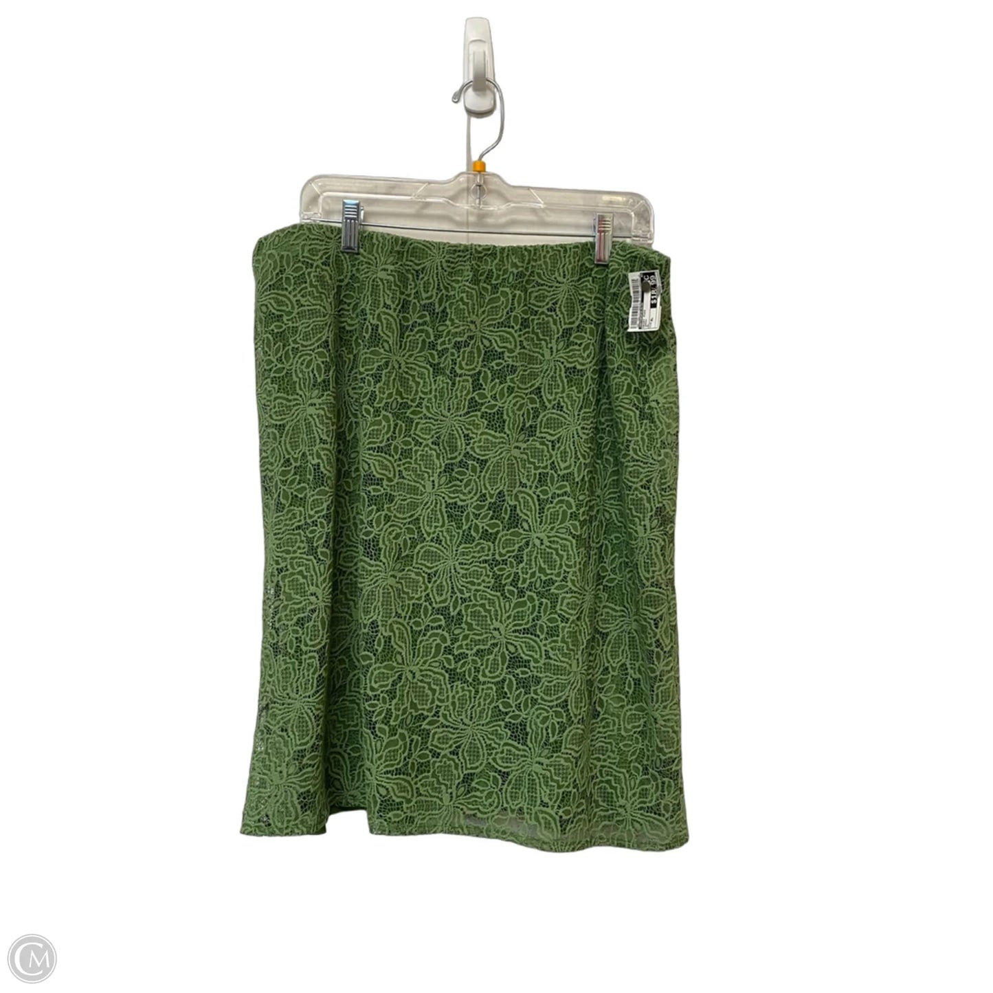 Skirt Midi By Anthropologie In Green, Size: Xl