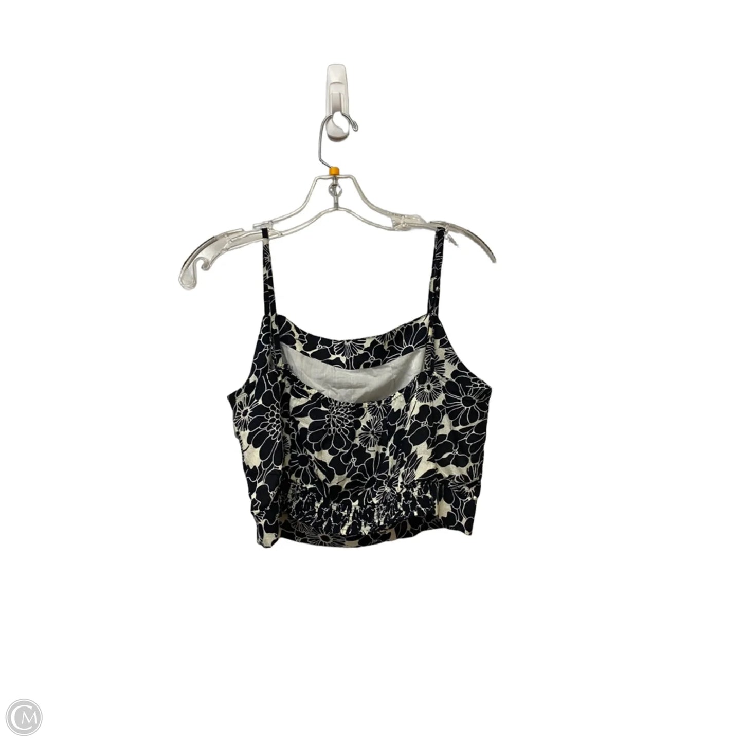 Top Sleeveless By Anthropologie In Black & White, Size: M
