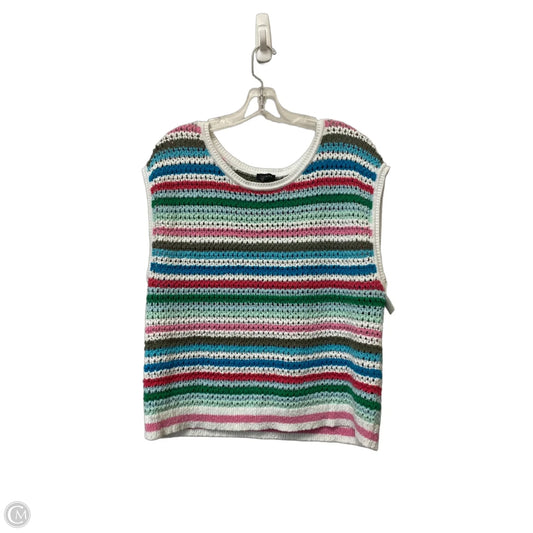 Vest Sweater By Talbots In Multi-colored, Size: Xl