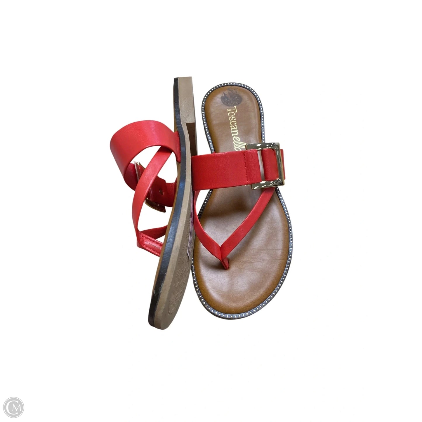 Sandals Flats By Toscanella In Red, Size: 9.5