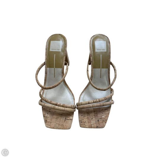 Sandals Heels Block By Dolce Vita In Brown, Size: 8