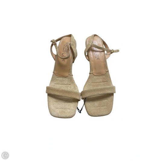 Sandals Heels Block By Rachel Zoe In Tan, Size: 8