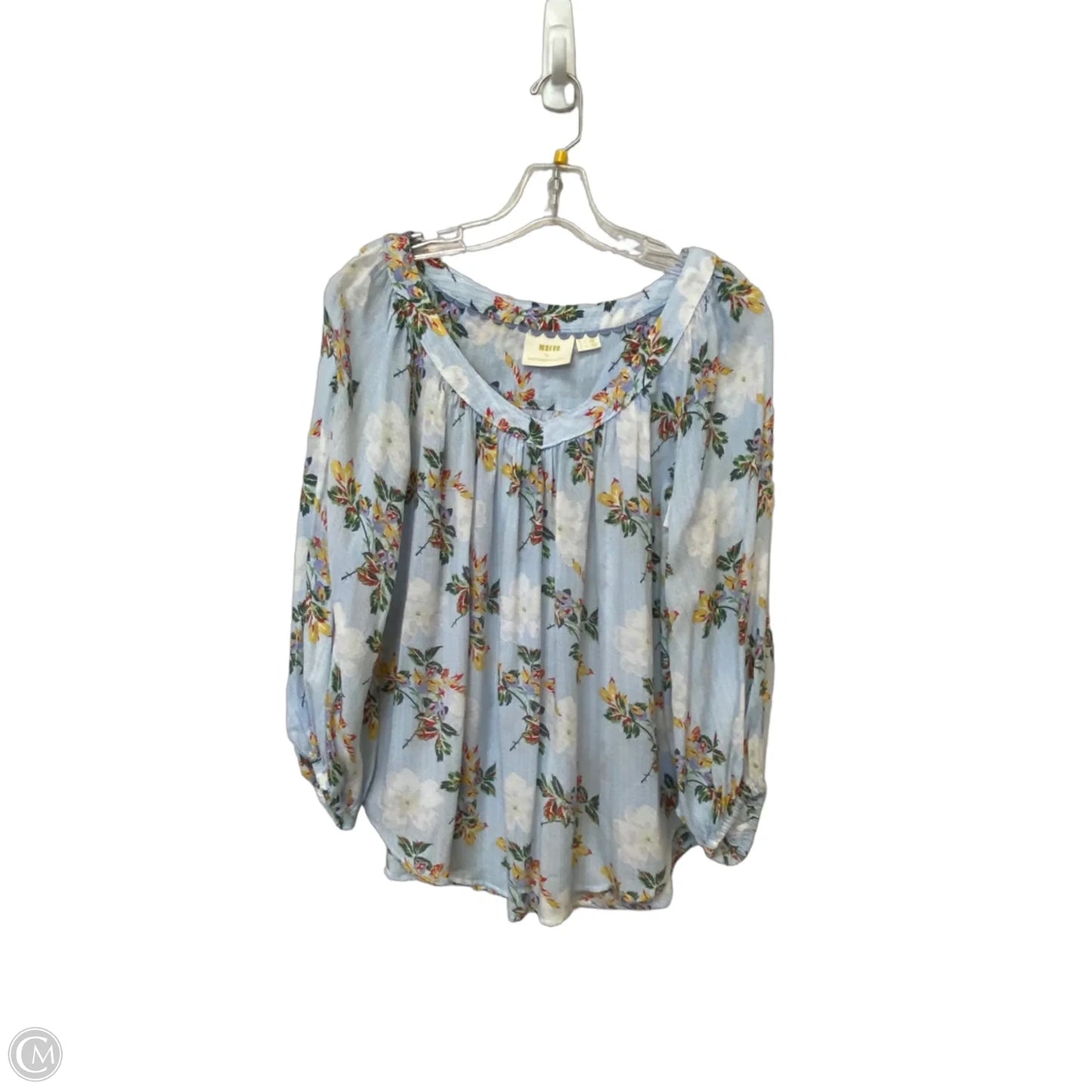 Top Long Sleeve By Maeve In Floral Print, Size: 4