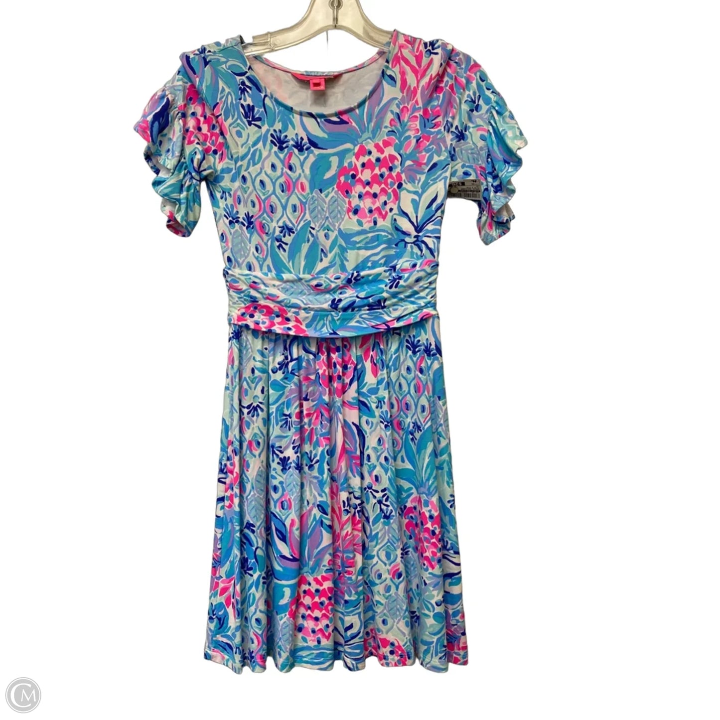 Dress Designer By Lilly Pulitzer In Blue & Pink, Size: Xs