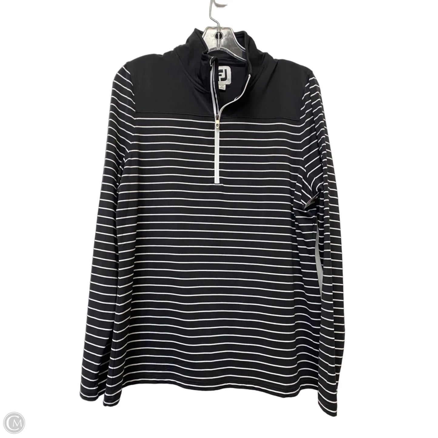 Athletic Jacket By Clothes Mentor In Black, Size: L