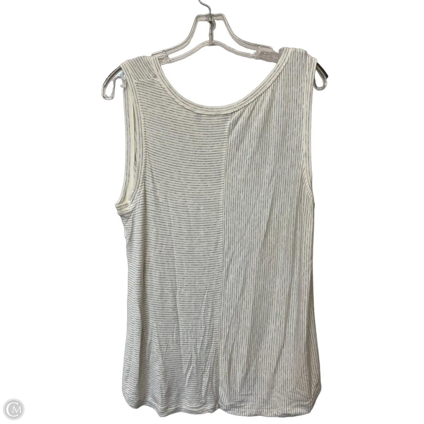 Top Sleeveless By Cabi In White, Size: L