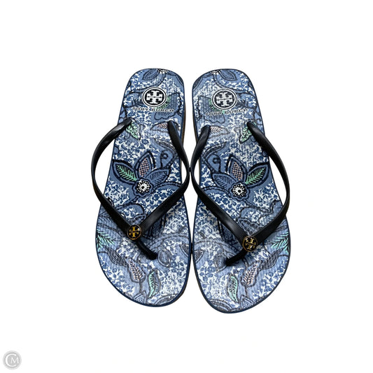 Sandals Designer By Tory Burch In Blue, Size: 8.5