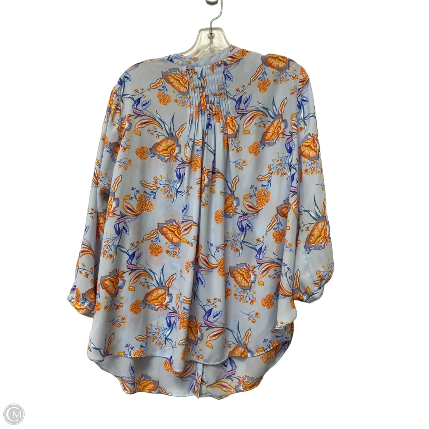 Top Long Sleeve By Not Your Daughters Jeans In Floral Print, Size: 1x
