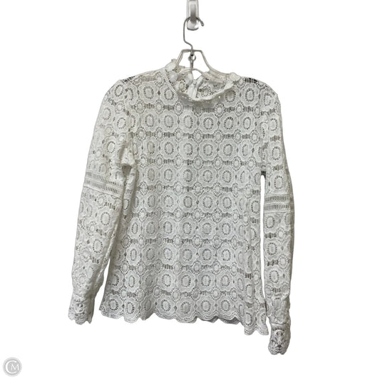 Top Long Sleeve By Clothes Mentor In White, Size: S