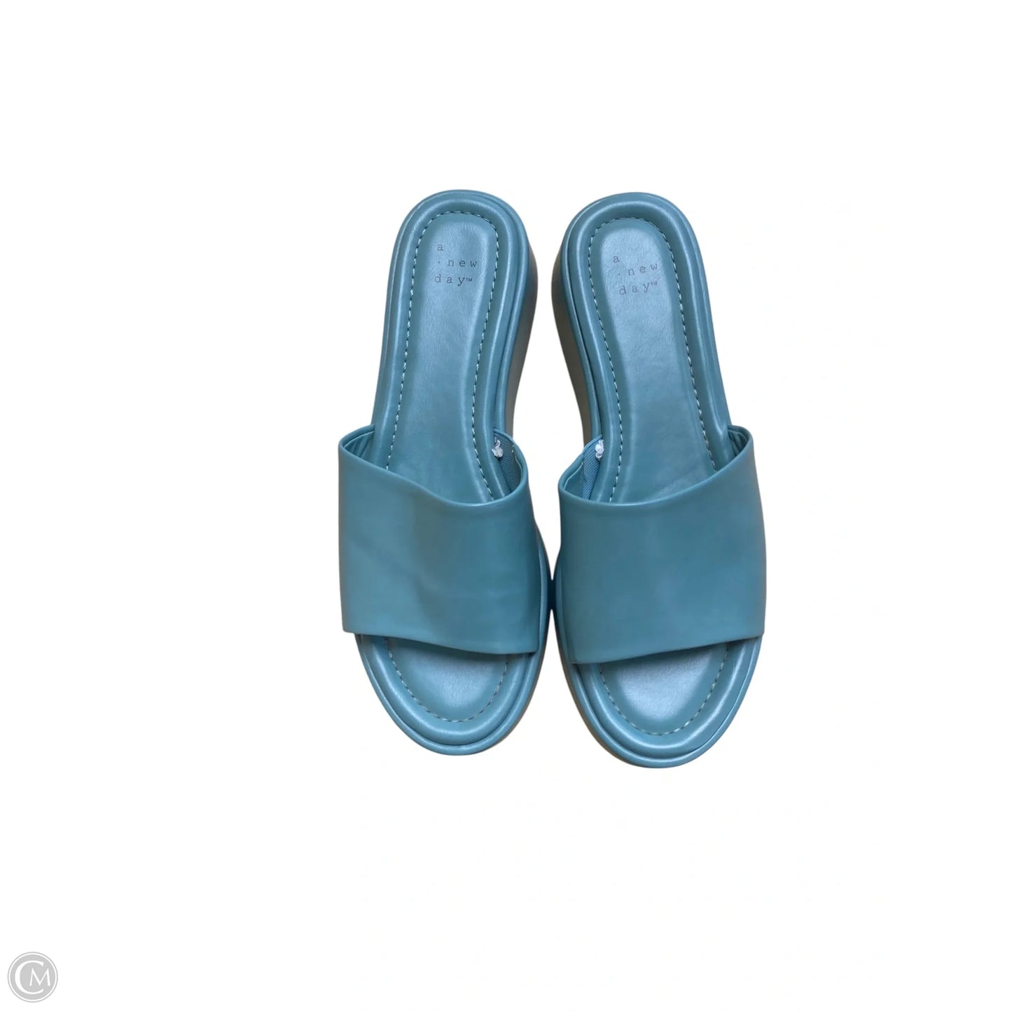 Sandals Flats By A New Day In Blue, Size: 9.5