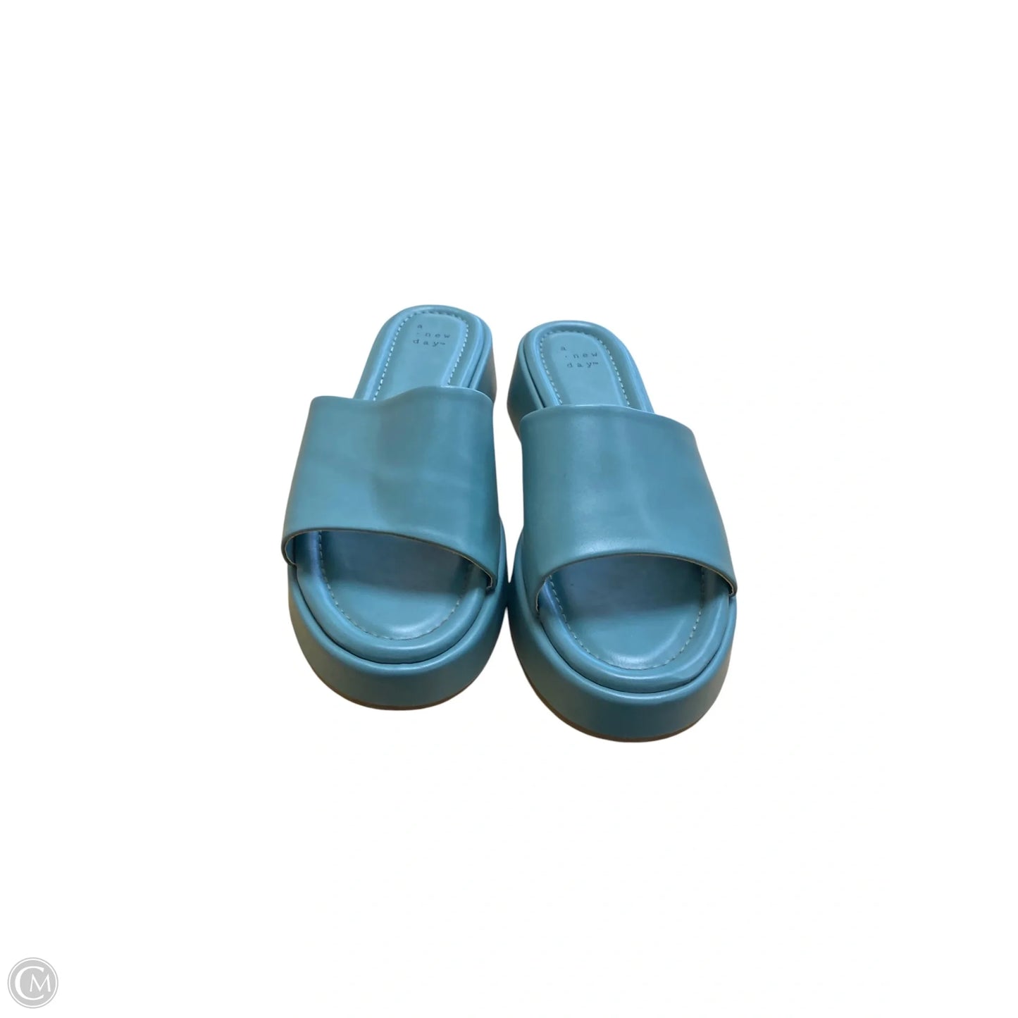 Sandals Flats By A New Day In Blue, Size: 9.5