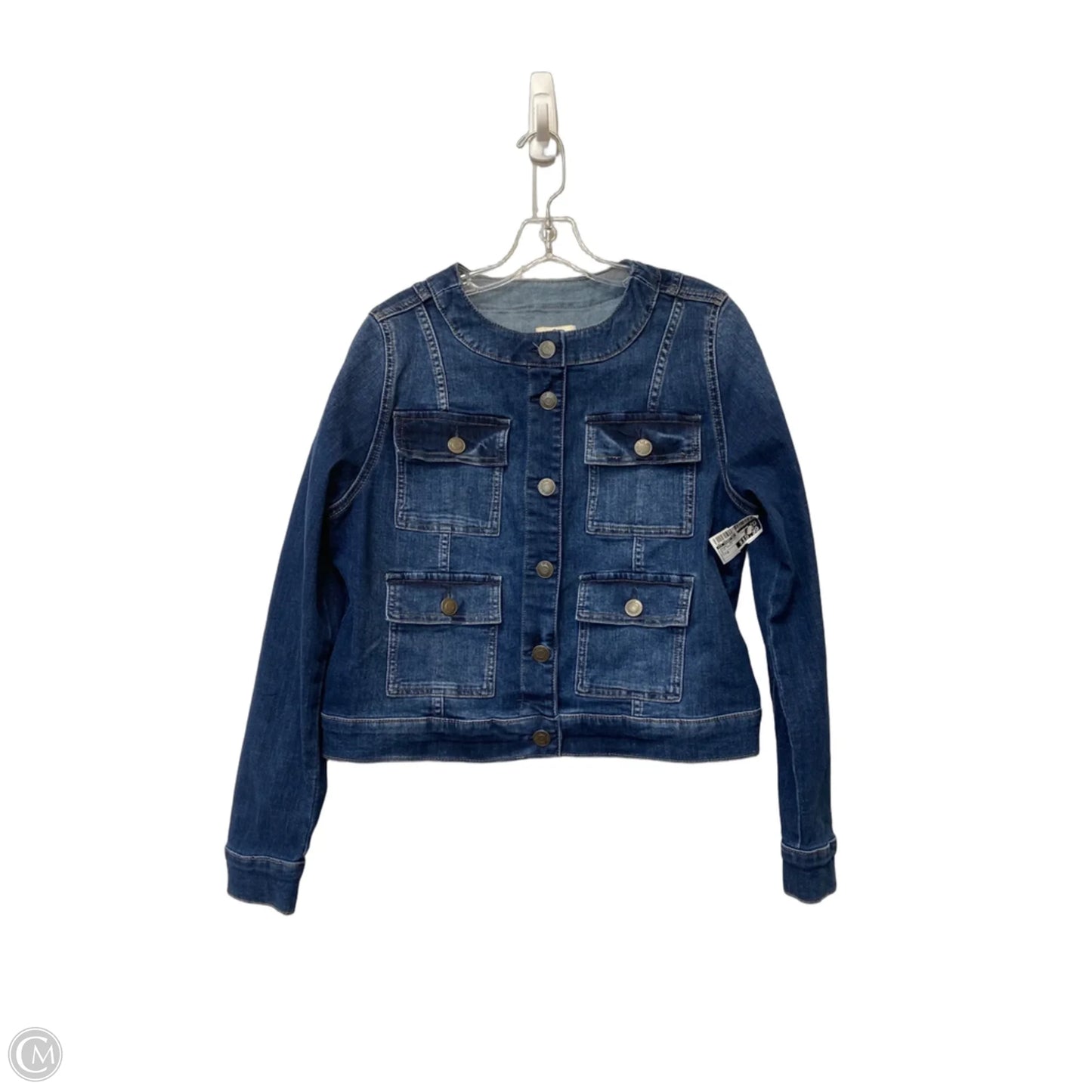 Jacket Denim By St Johns Bay In Blue Denim, Size: M