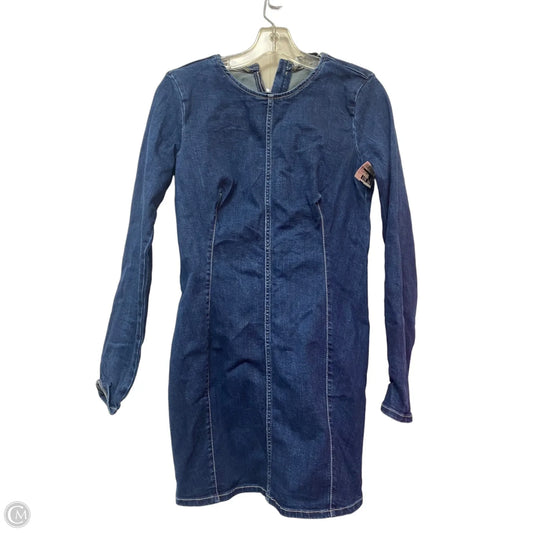 Dress Casual Short By Zara In Blue Denim, Size: L