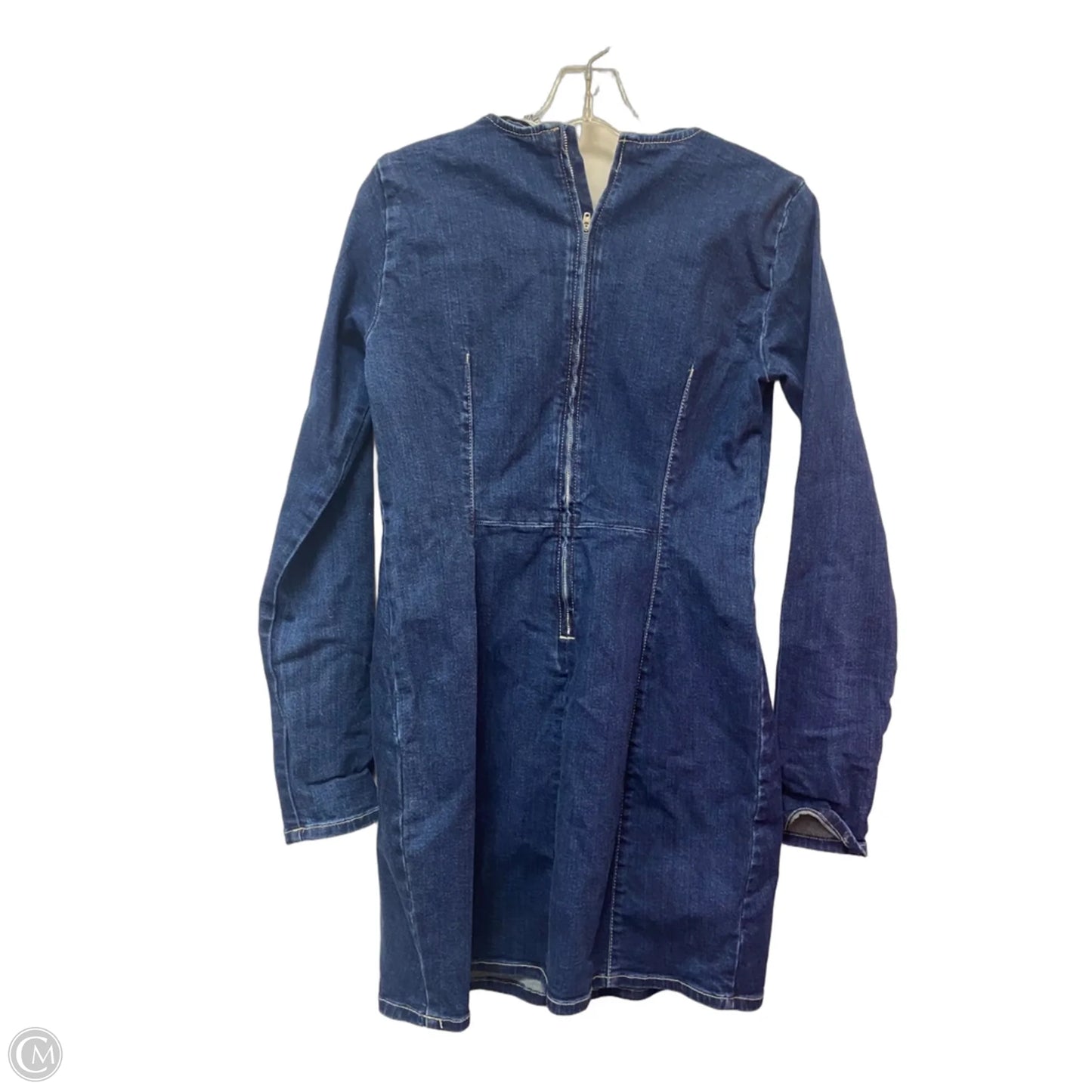 Dress Casual Short By Zara In Blue Denim, Size: L