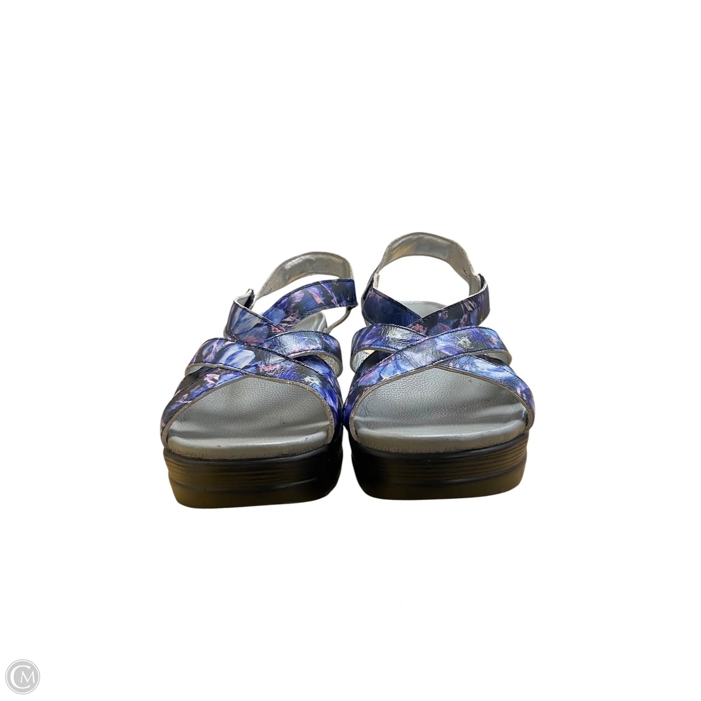 Sandals Flats By Alegria In Blue & Purple, Size: 6