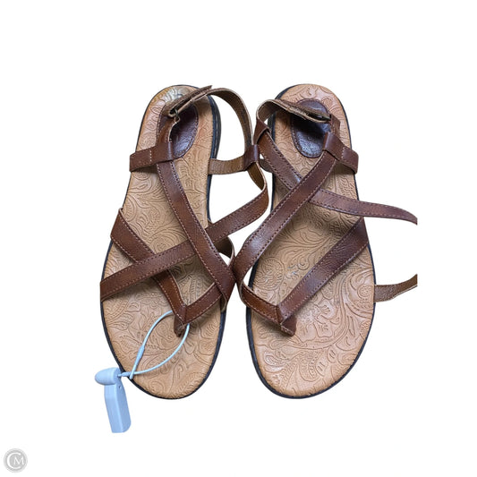 Sandals Flats By Born In Brown, Size: 8