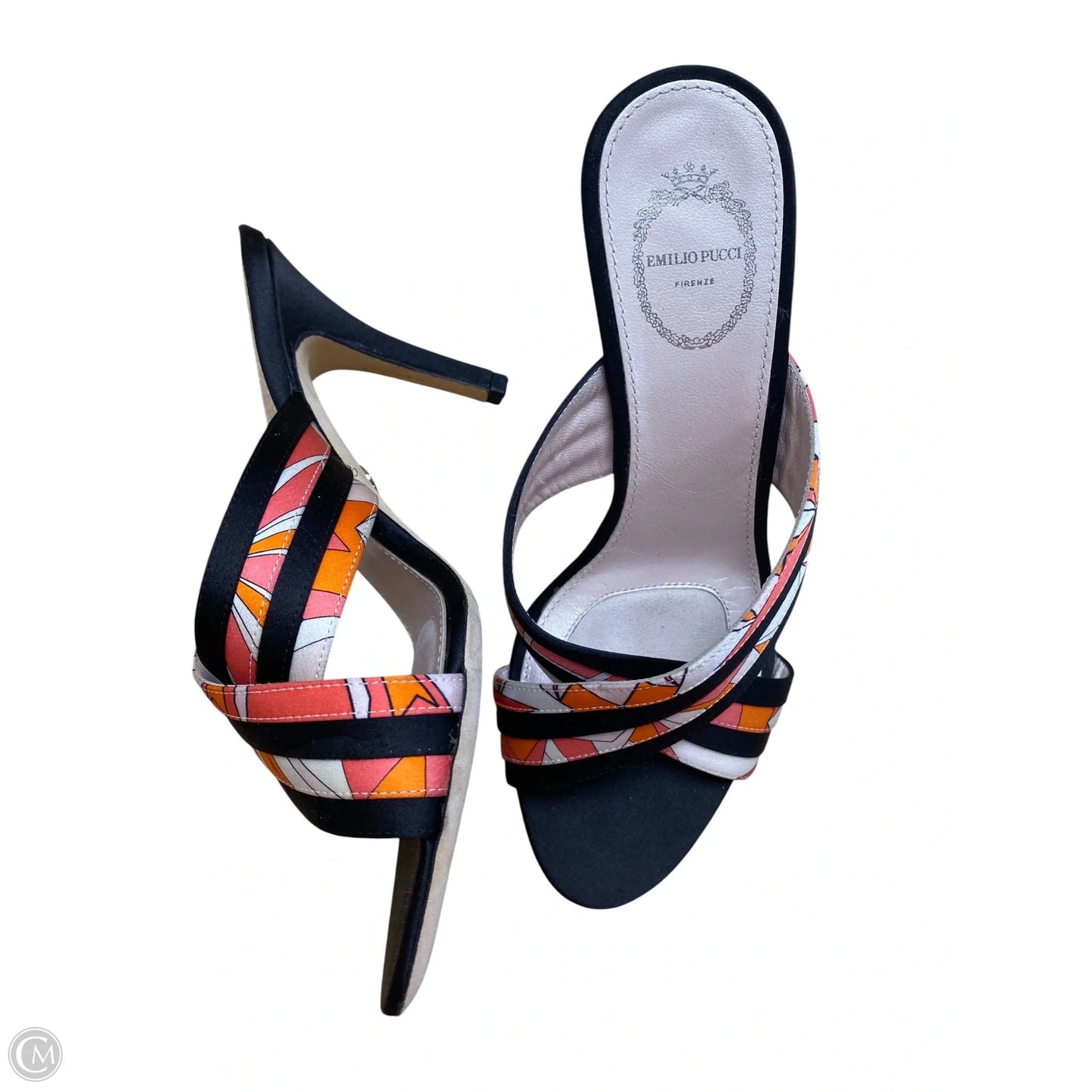 Sandals Luxury Designer By Emilio Pucci In Black, Size: 6