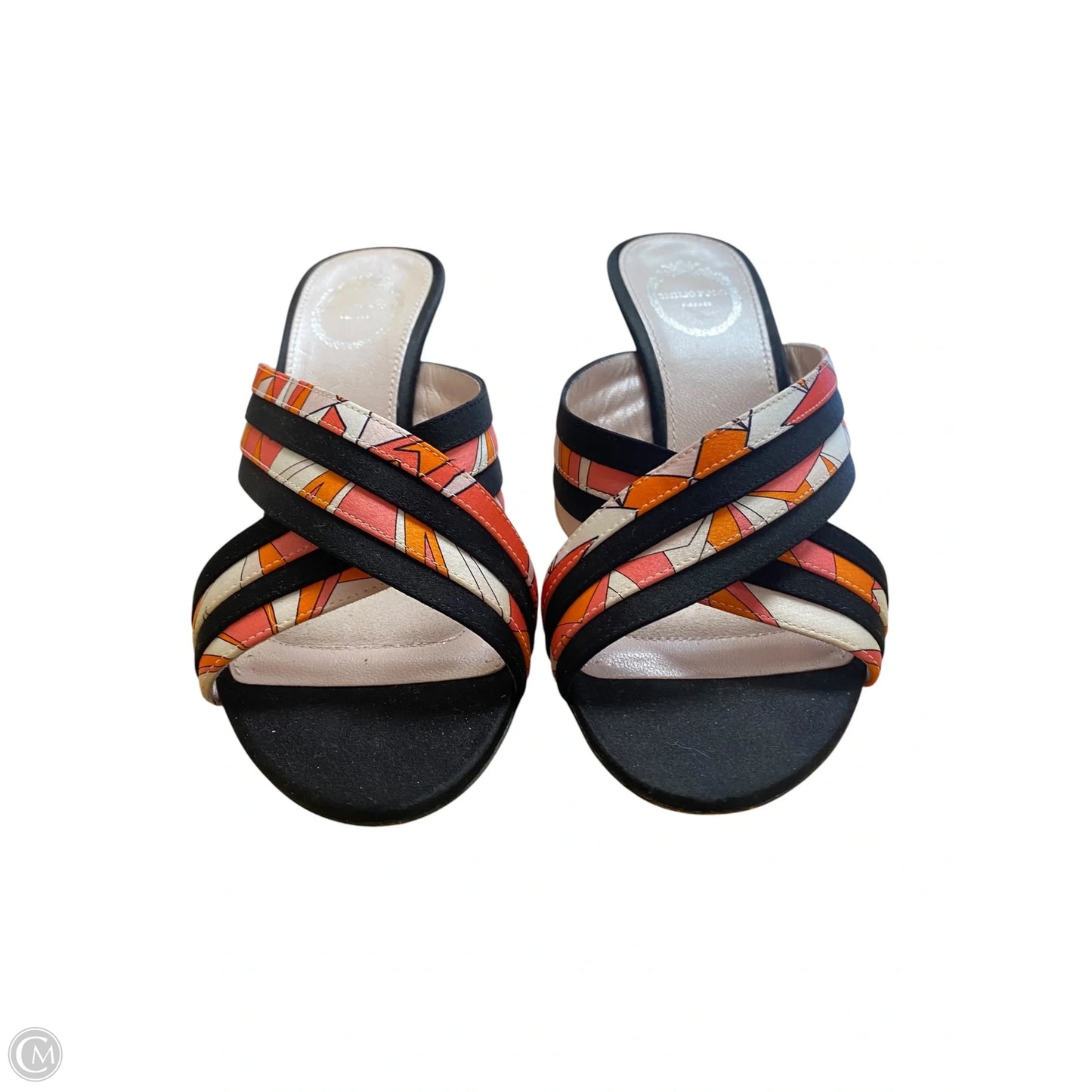 Sandals Luxury Designer By Emilio Pucci In Black, Size: 6