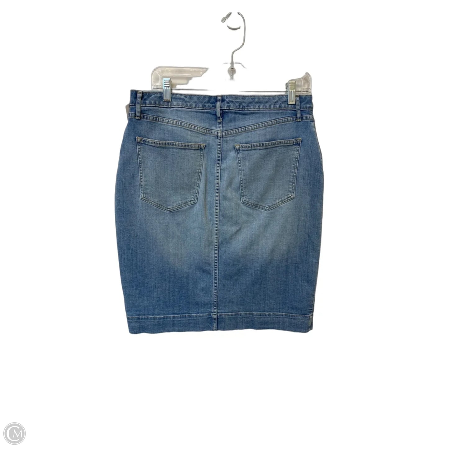 Skirt Midi By Banana Republic In Blue Denim, Size: 8