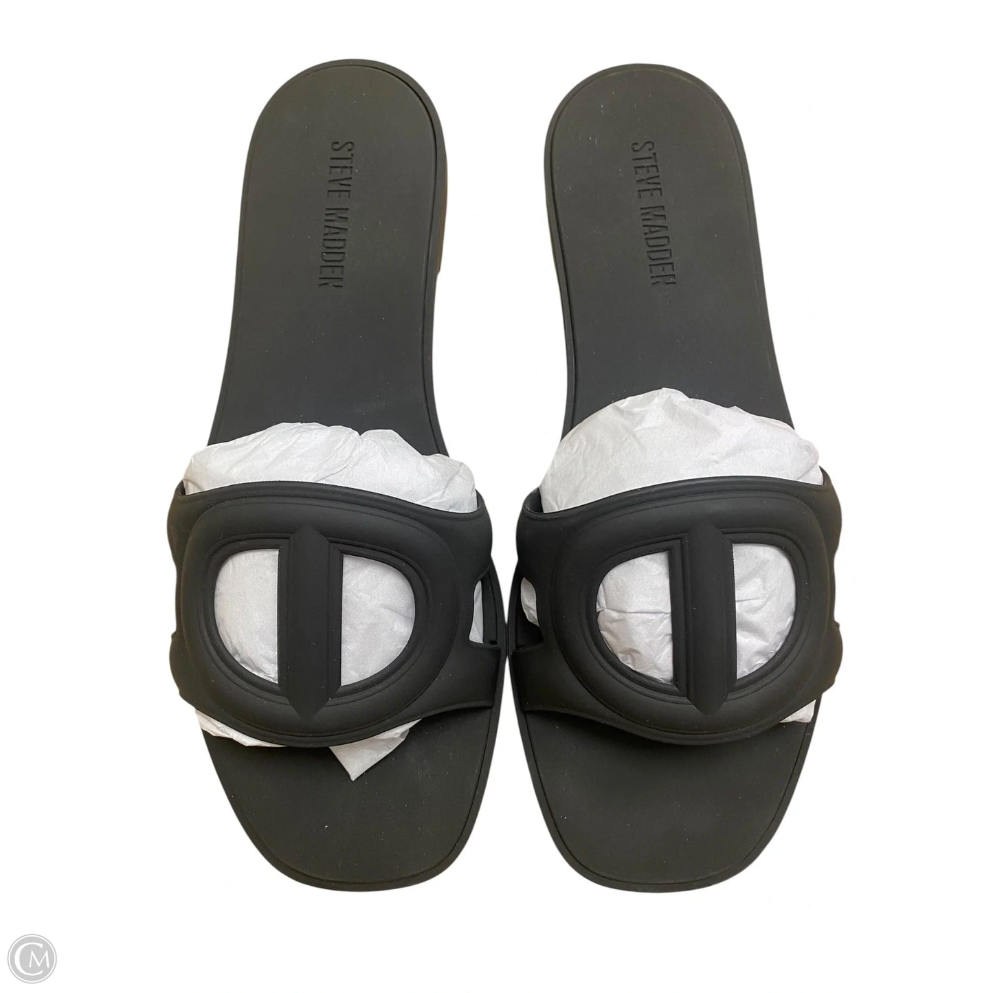 Sandals Flats By Steve Madden In Black, Size: 8