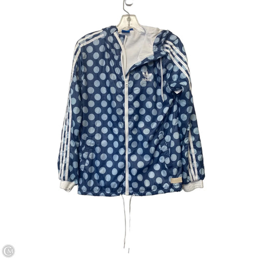 Athletic Jacket By Adidas In Polkadot Pattern, Size: S