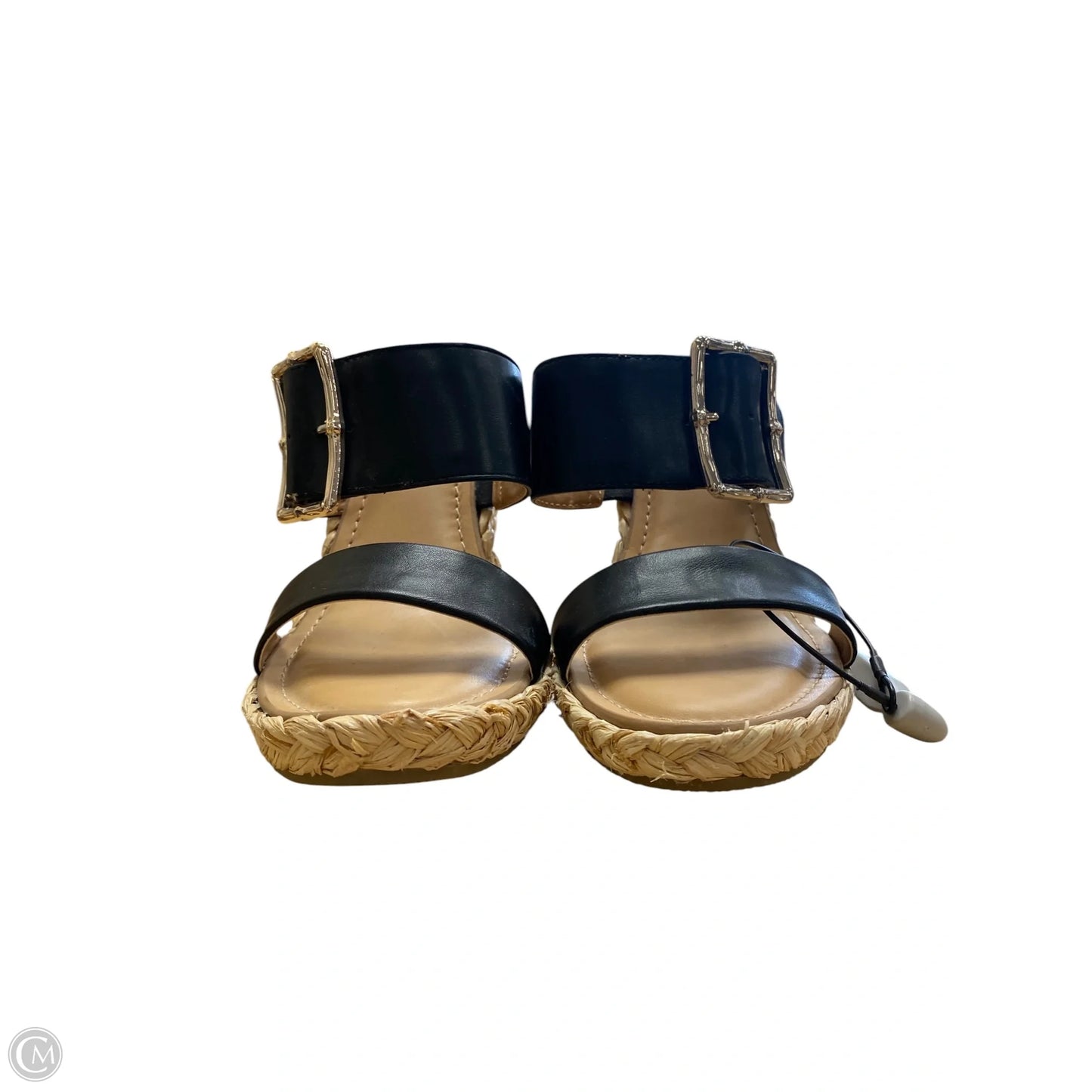 Sandals Heels Wedge By Dolce Vita In Black, Size: 8.5