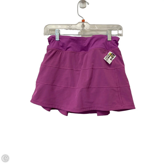 Athletic Skirt By Lululemon In Purple, Size: 4