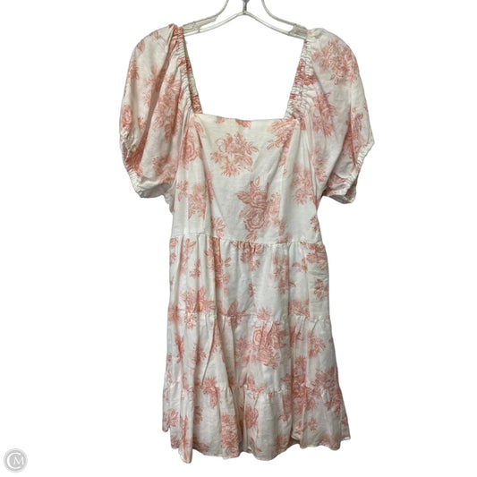 Dress Casual Short By Chelsea And Violet In Pink & White, Size: L