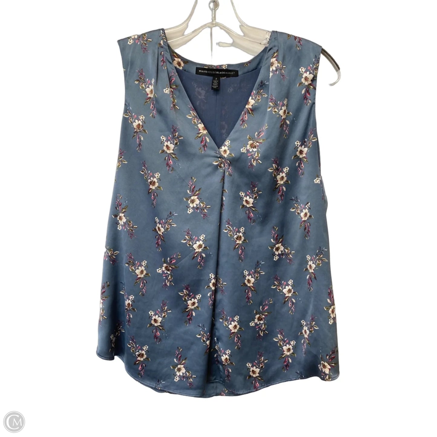 Top Sleeveless By White House Black Market In Floral Print, Size: 2