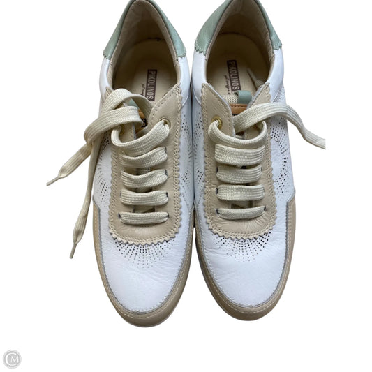 Shoes Sneakers By Pikolinos In Tan & White, Size: 8.5