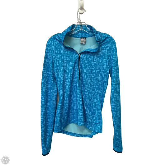 Athletic Jacket By Nike In Blue, Size: M