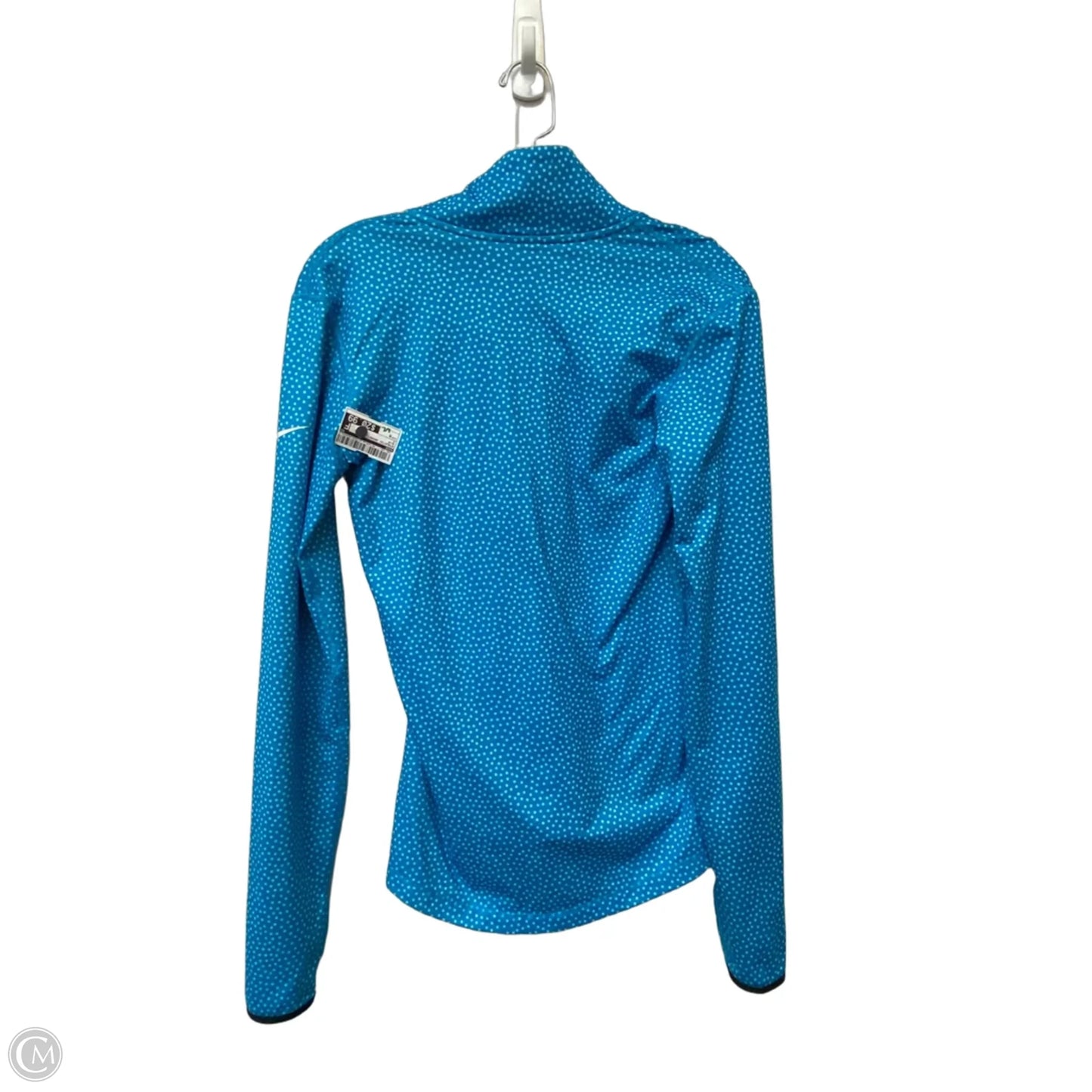 Athletic Jacket By Nike In Blue, Size: M