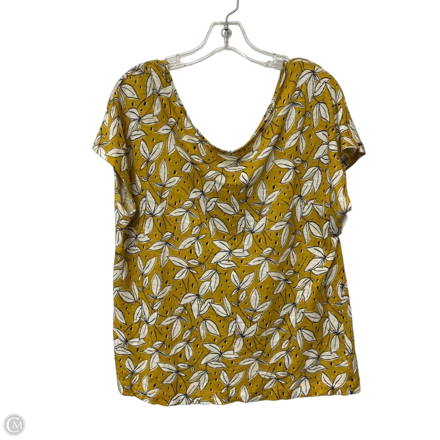 Top Short Sleeve By Rachel Zoe In Yellow, Size: M