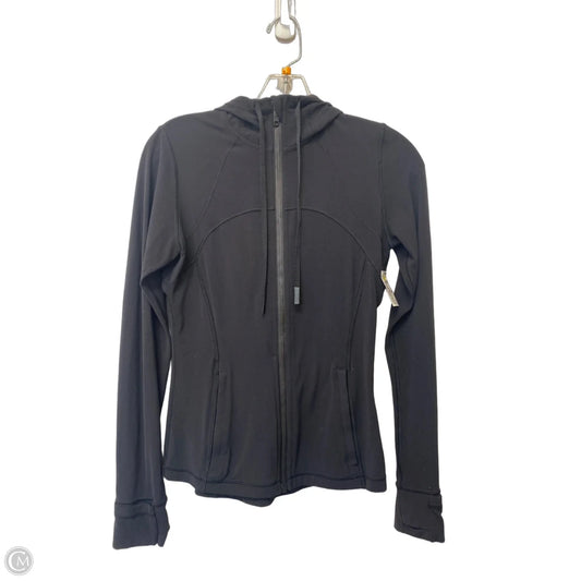 Athletic Jacket By Lululemon In Black, Size: 6
