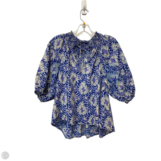 Top Short Sleeve By Free People In Blue, Size: M
