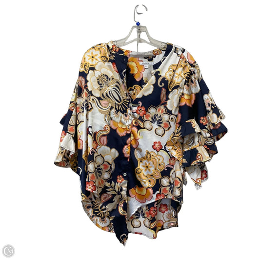 Top Short Sleeve By Chicos In Multi-colored, Size: 16