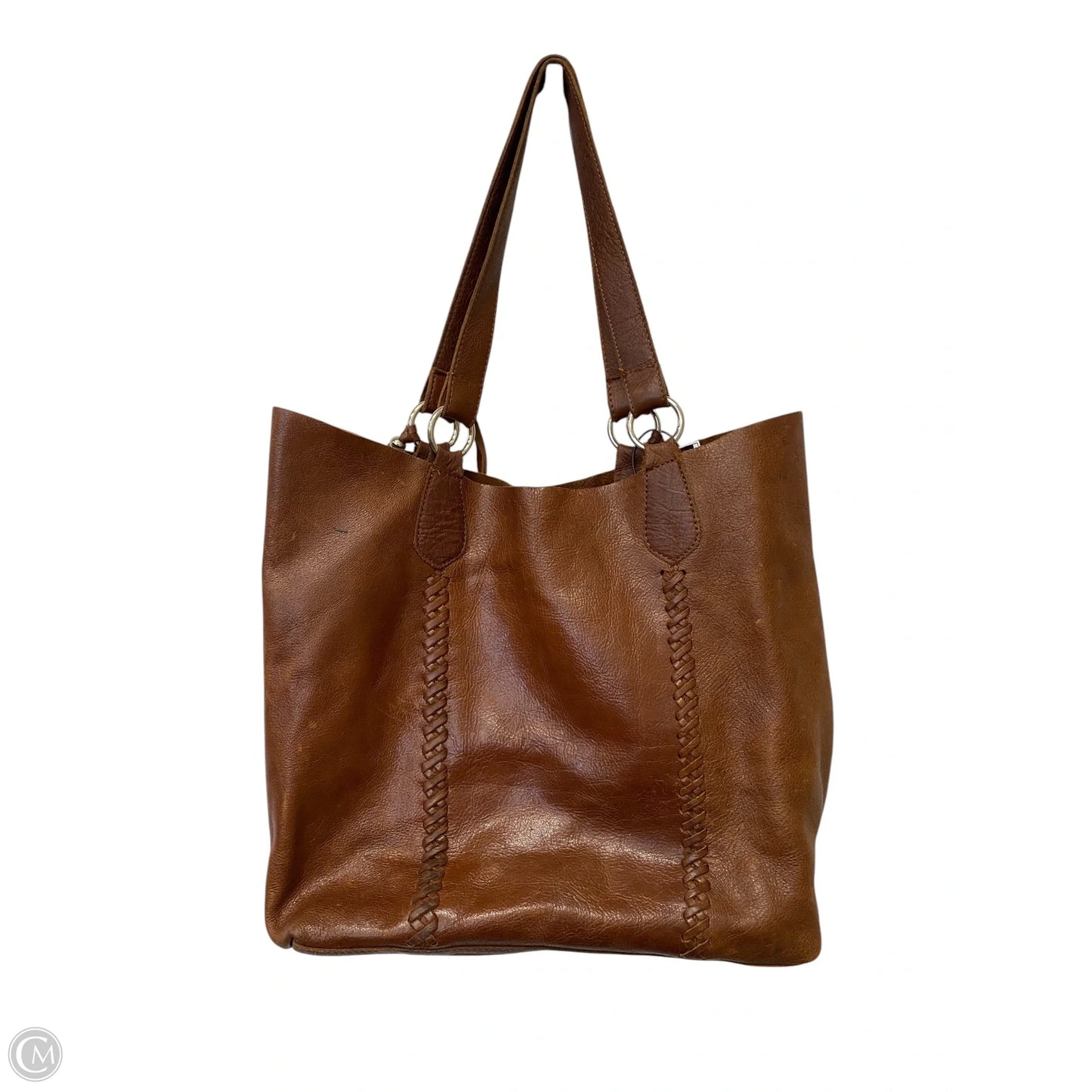 Handbag Leather By Clothes Mentor, Size: Large