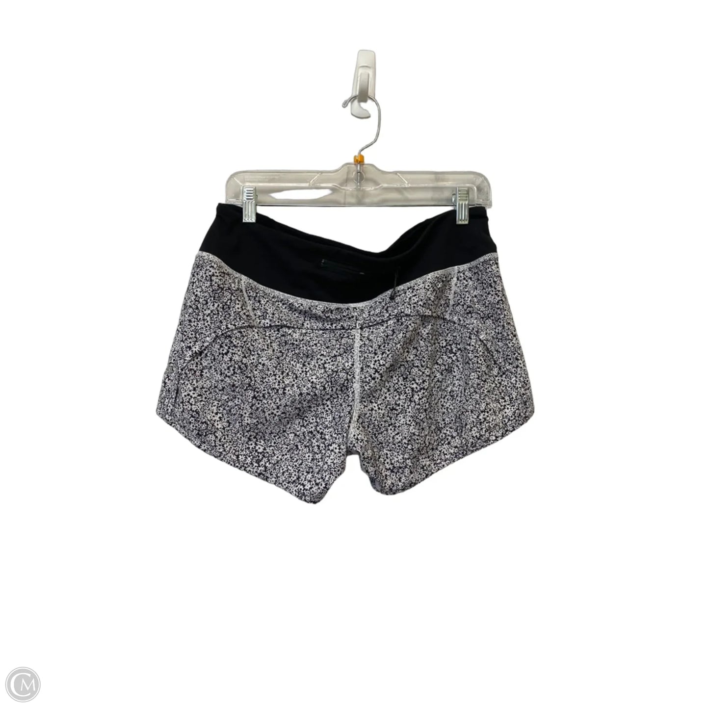 Athletic Shorts By Lululemon In Black & White, Size: 8