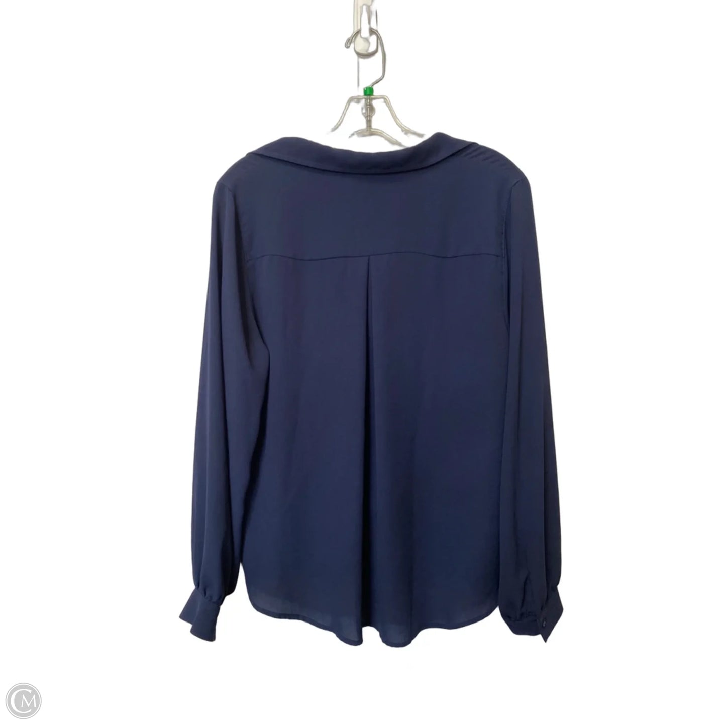 Top Long Sleeve By White House Black Market In Navy, Size: M