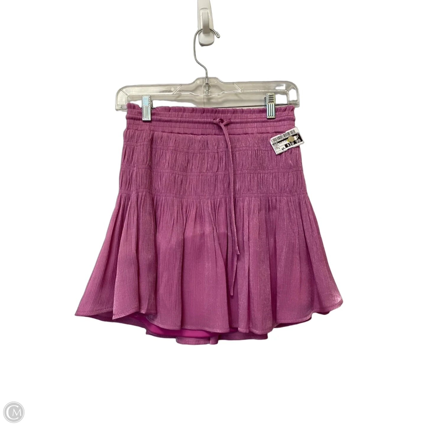 Skirt Mini & Short By Glam In Purple, Size: S