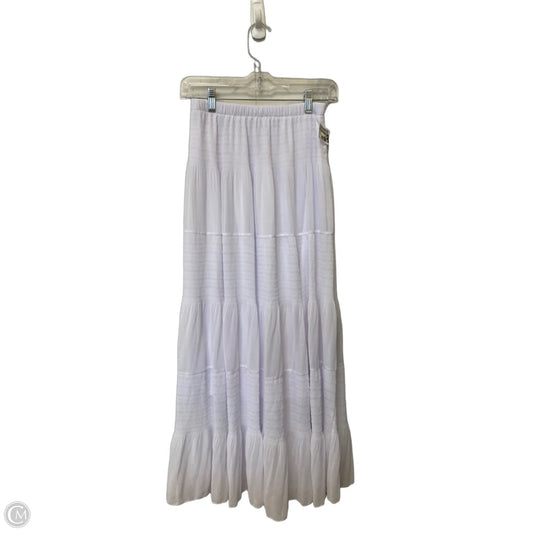 Skirt Maxi By Clothes Mentor In White, Size: M