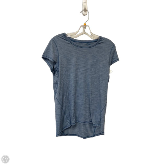 Top Short Sleeve By Lululemon In Blue, Size: M