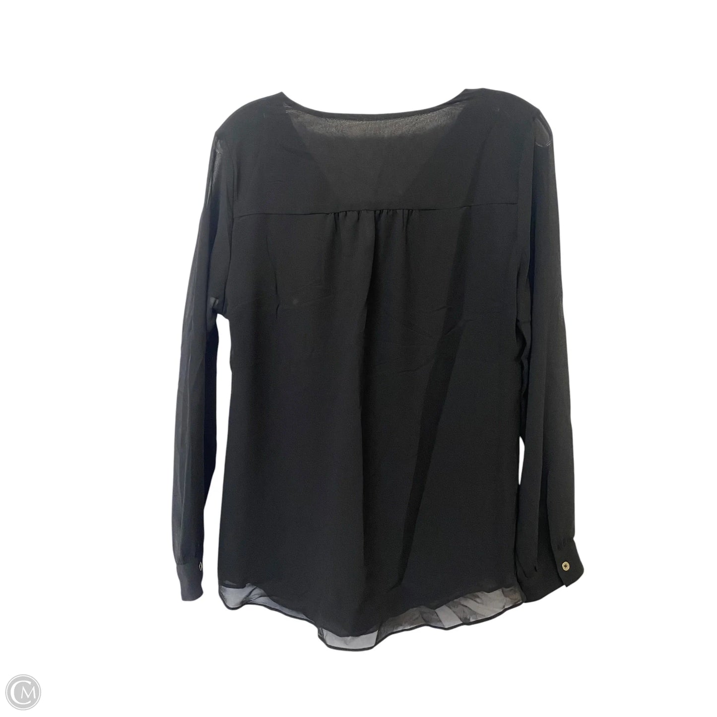 Top Long Sleeve By White House Black Market In Black, Size: M