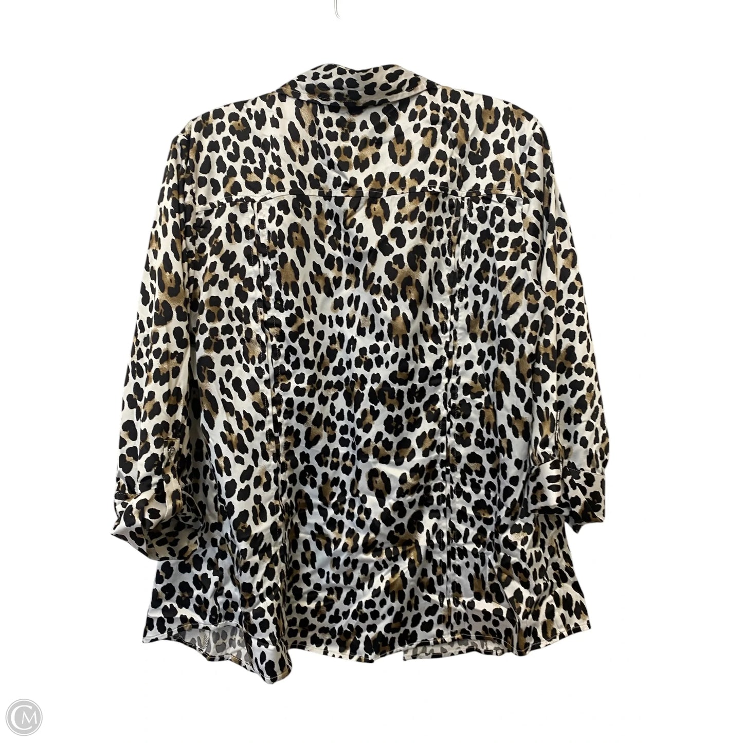 Top 3/4 Sleeve By White House Black Market In Animal Print, Size: 12
