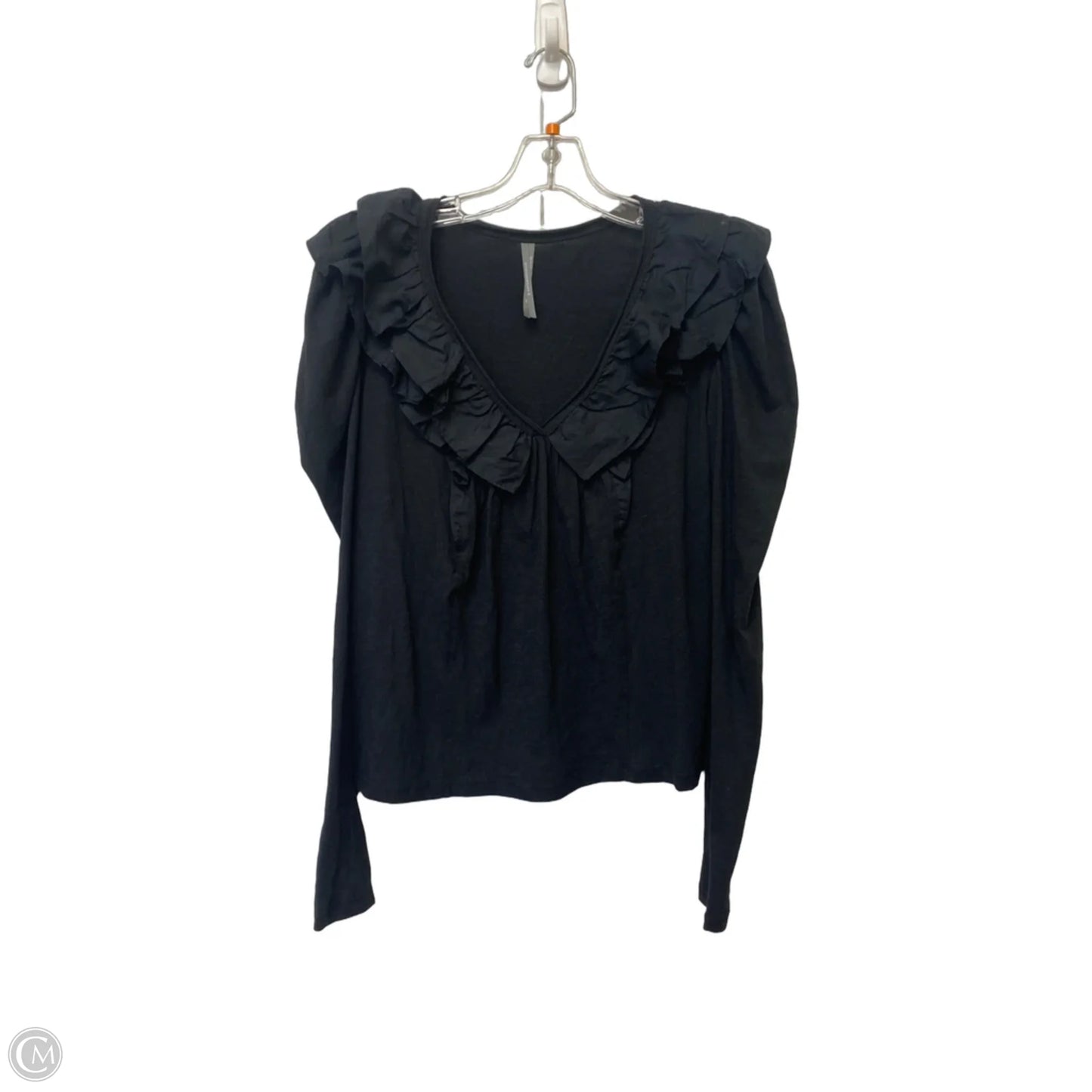 Top Long Sleeve By Anthropologie In Black, Size: Xs