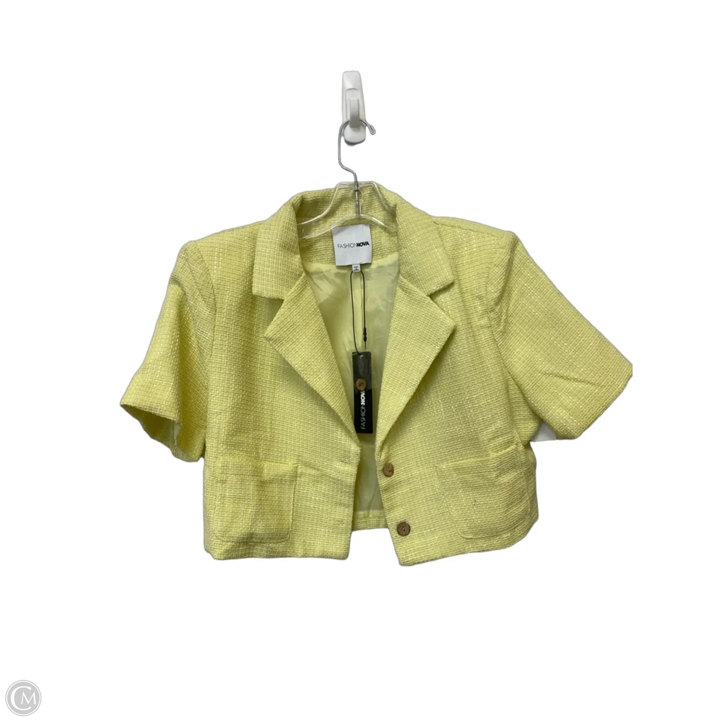 Blazer By Fashion Nova In Yellow, Size: Xl